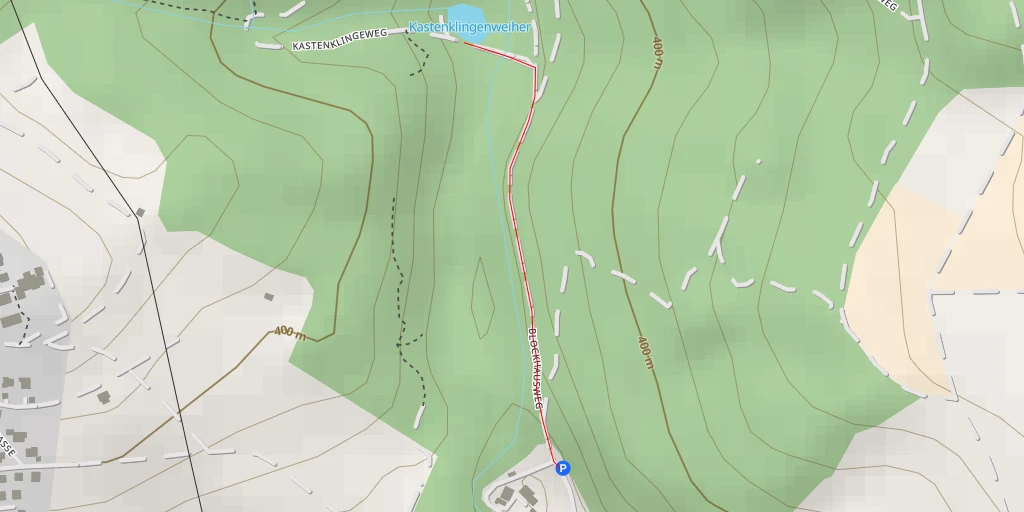 Map of the trail for Kastenklingenweiher