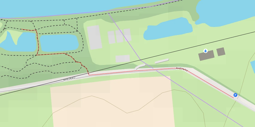 Map of the trail for 12 - Rheinau