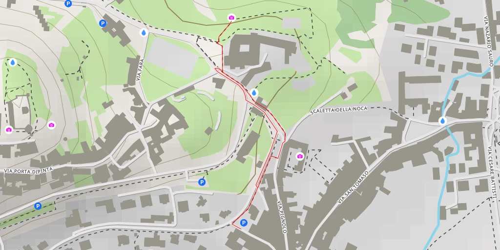 Map of the trail for Piazza Sant'Agostino - Bergamo