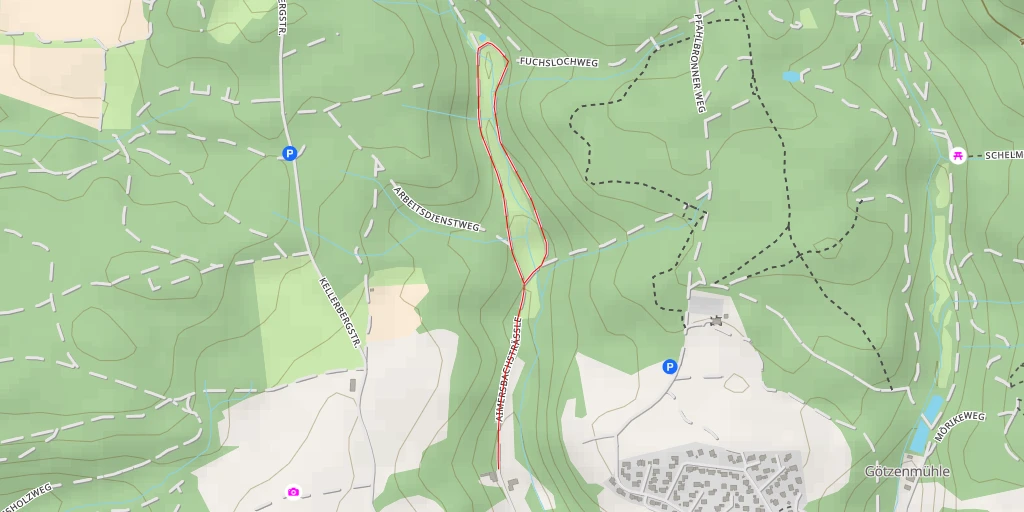 Map of the trail for Aimersbachsträßle - Aimersbachsträßle