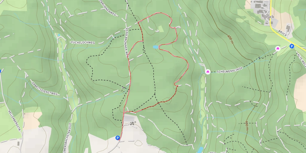 Map of the trail for Trimm-Dich-Pfad - Trimm-Dich-Pfad