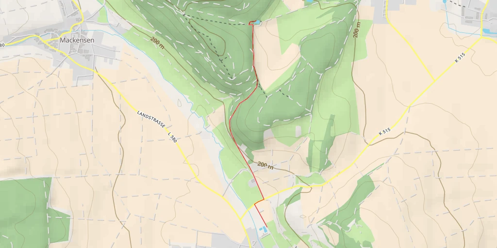 Map of the trail for Esels-Teich