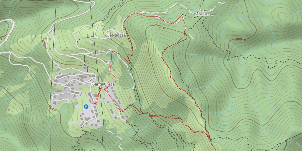 Map of the trail for Panchina Gigante San Pellegrino