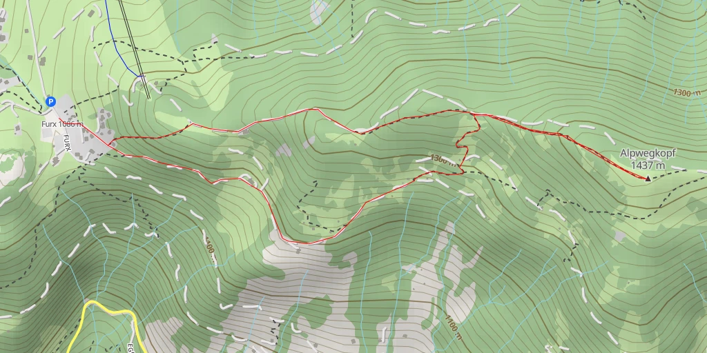 Carte de l'itinéraire :  Alpwegkopf