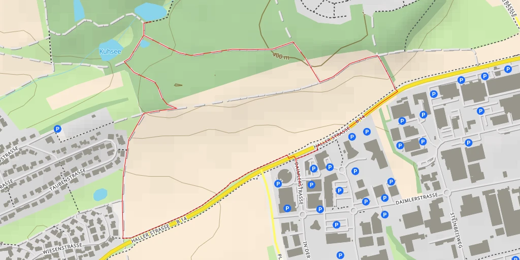 Map of the trail for Friedrichstraße