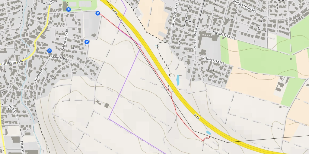 Map of the trail for B 10