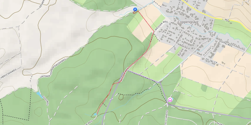 Map of the trail for Weißer Weg - Weißer Weg - Duingen