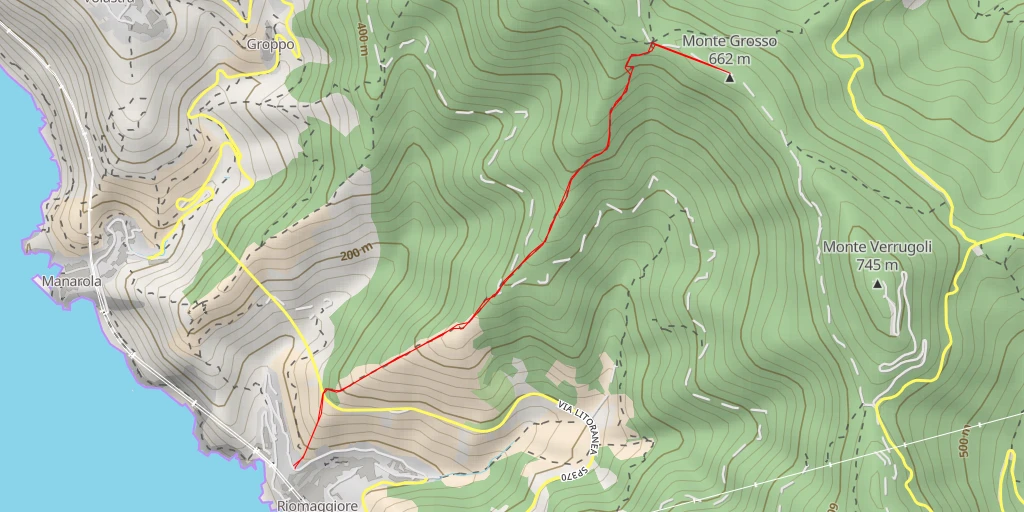 Carte de l'itinéraire :  Monte Grosso