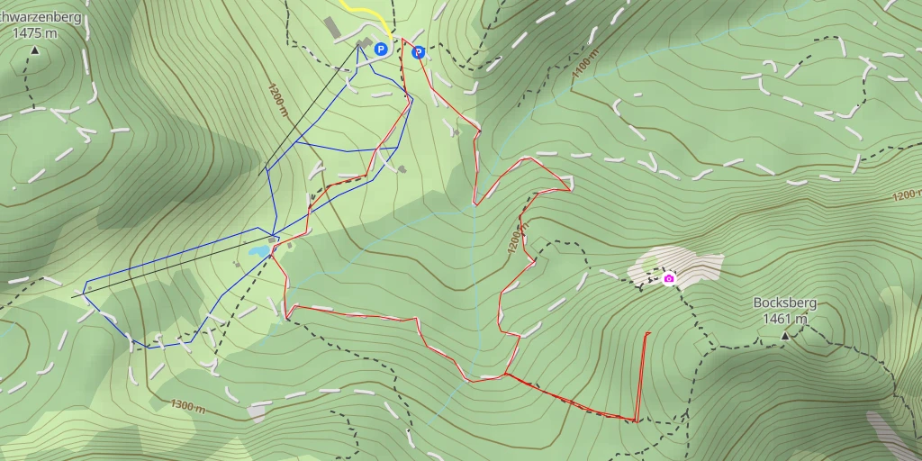 Map of the trail for Verschnufer Bänkli