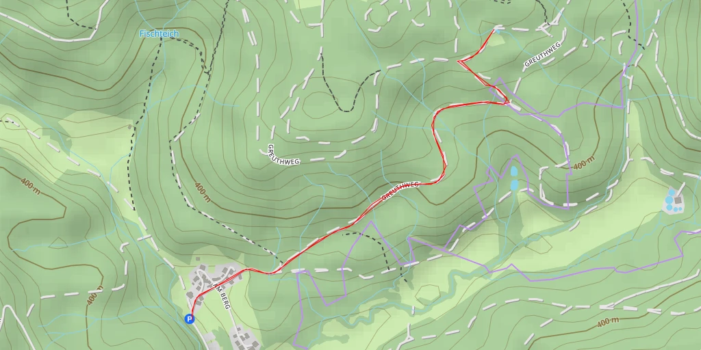 Map of the trail for Greuthweg