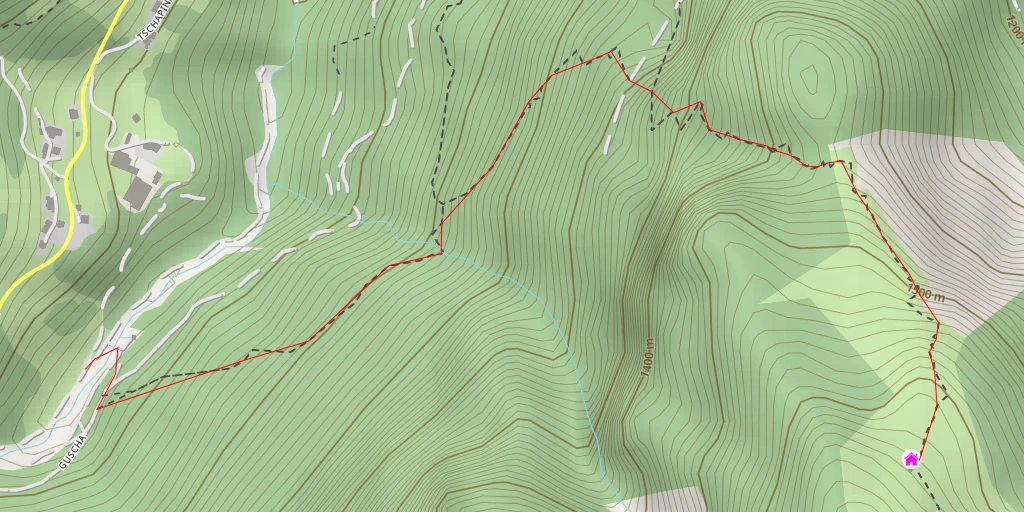 Map of the trail for Nonnenalpe