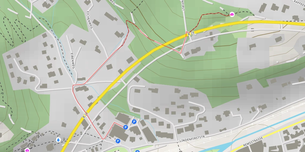 Map of the trail for Aussichtspunkt Lindenfirst Station 4