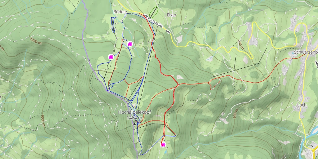 Map of the trail for Älpele