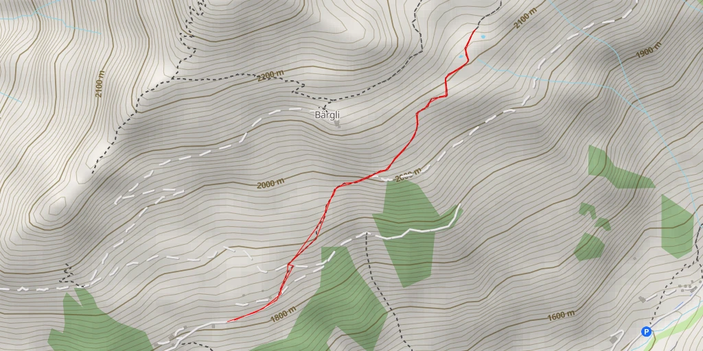 Map of the trail for Hofstrasse - Luzein