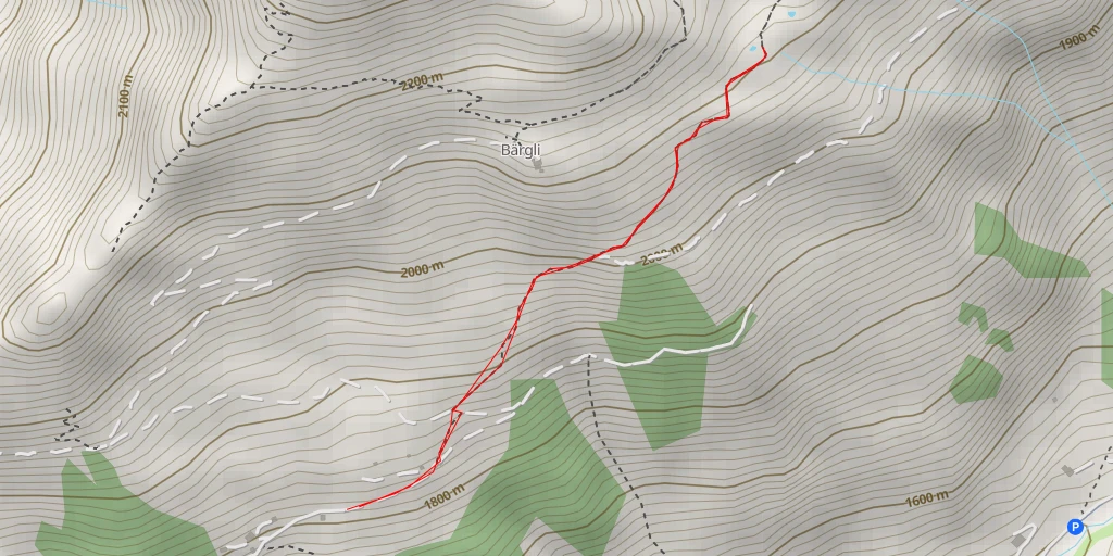 Map of the trail for Hofstrasse - Luzein