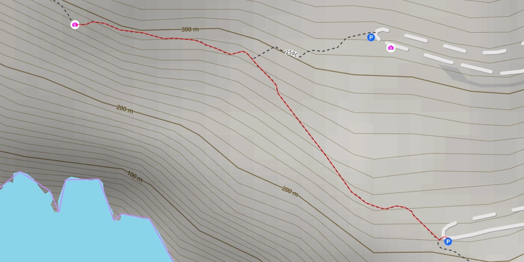 Map of the trail for 259c