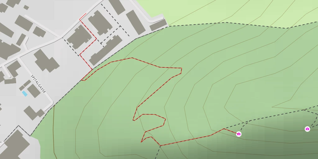 Map of the trail for Bludenz