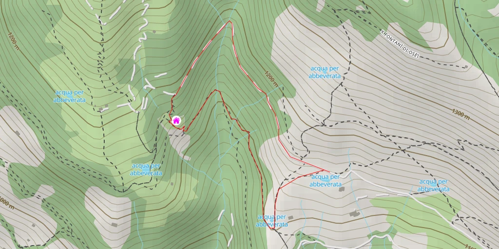 Carte de l'itinéraire :  Rifugio Alpe Grem