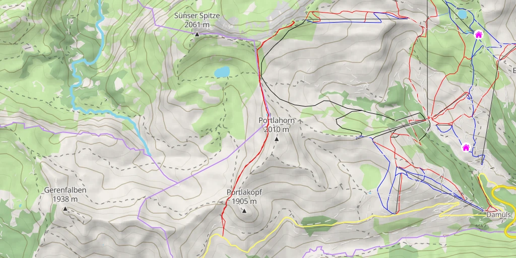 Map of the trail for Ragazer Blanken