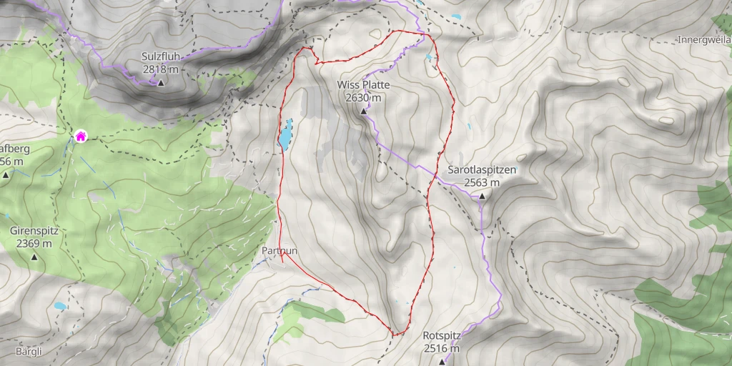 Carte de l'itinéraire :  VWW 89.315 - Tilisunaweg