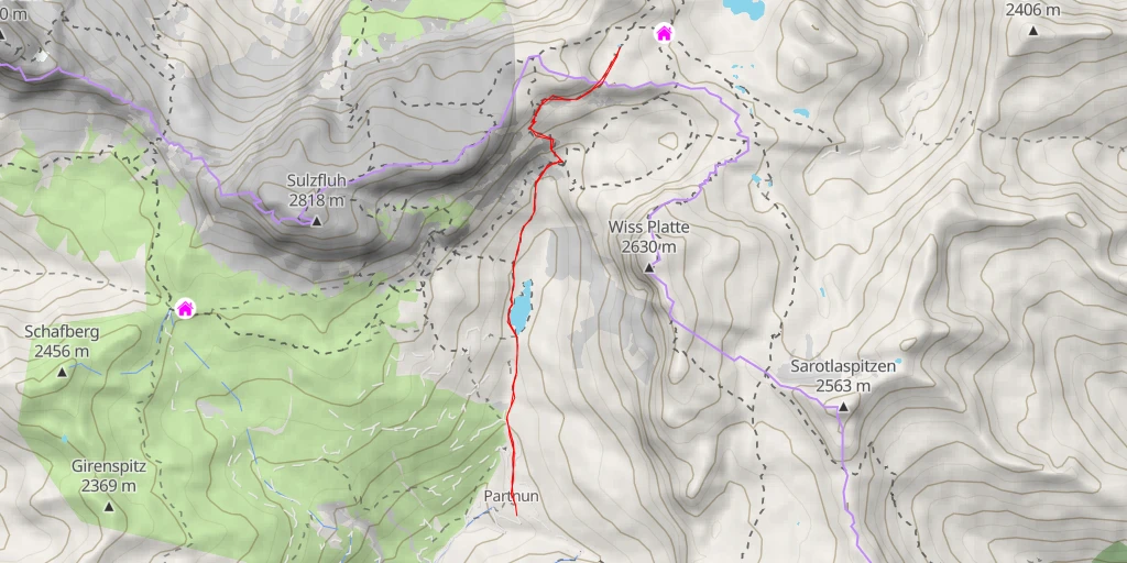 Map of the trail for VWW 89.321 - Bilkengrat