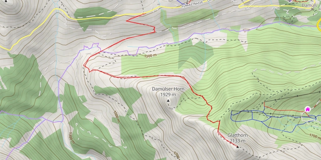 Map of the trail for Glatthorn