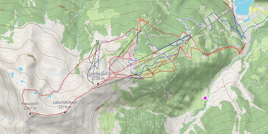 Map of the trail for Golmer Seen