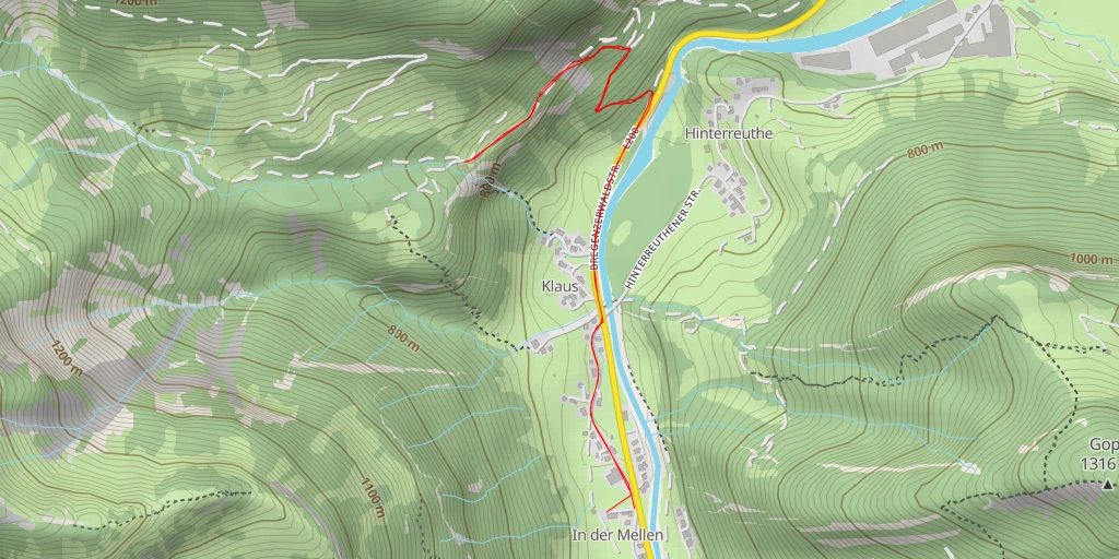 Map of the trail for 