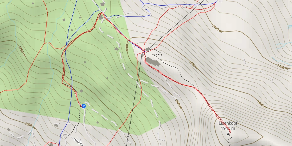 Carte de l'itinéraire :  Elsenkopf