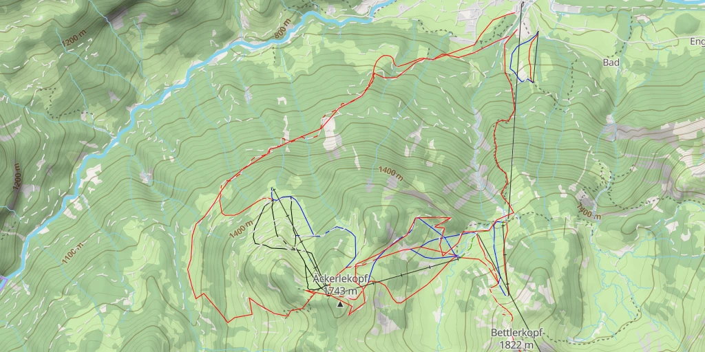 Carte de l'itinéraire :  Güterweg Suttis