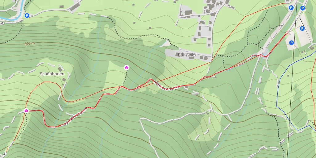 Map of the trail for Talabfahrt - Mellau