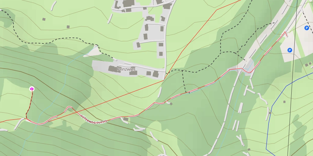 Map of the trail for Bödelesegg