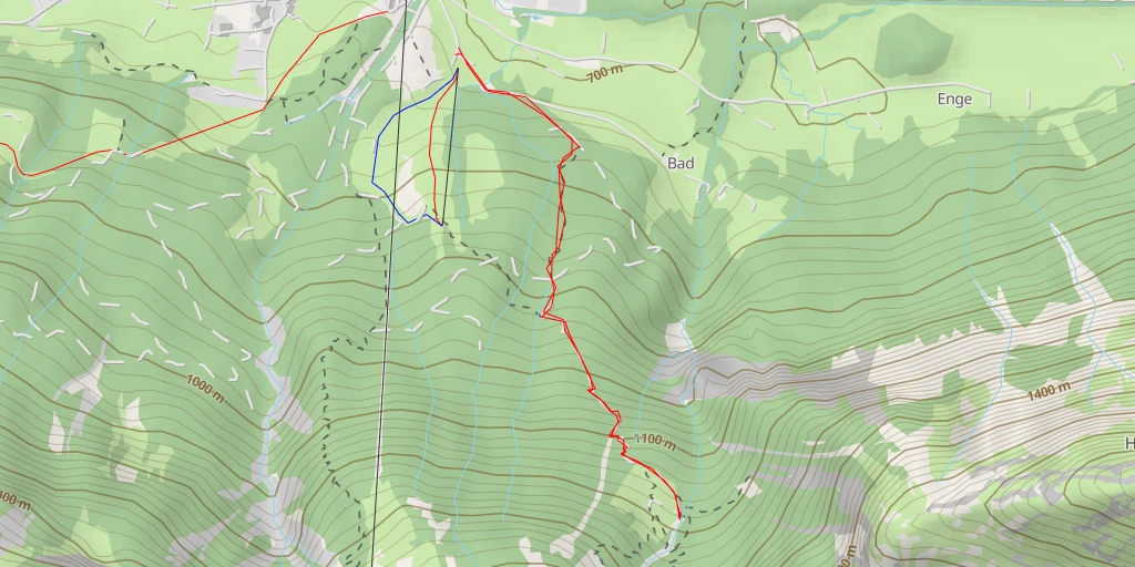 Carte de l'itinéraire :  