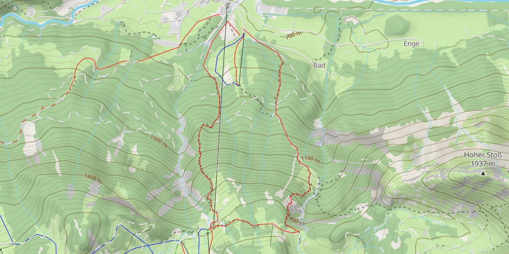 Carte de l'itinéraire :  Bregenzerwaldstraße