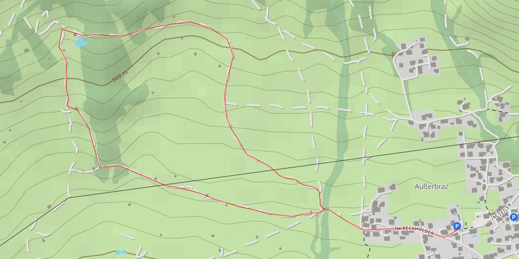 Carte de l'itinéraire :  Golfclub Bludenz-Braz - Oberradin