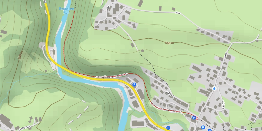 Map of the trail for Bregenzer Ach