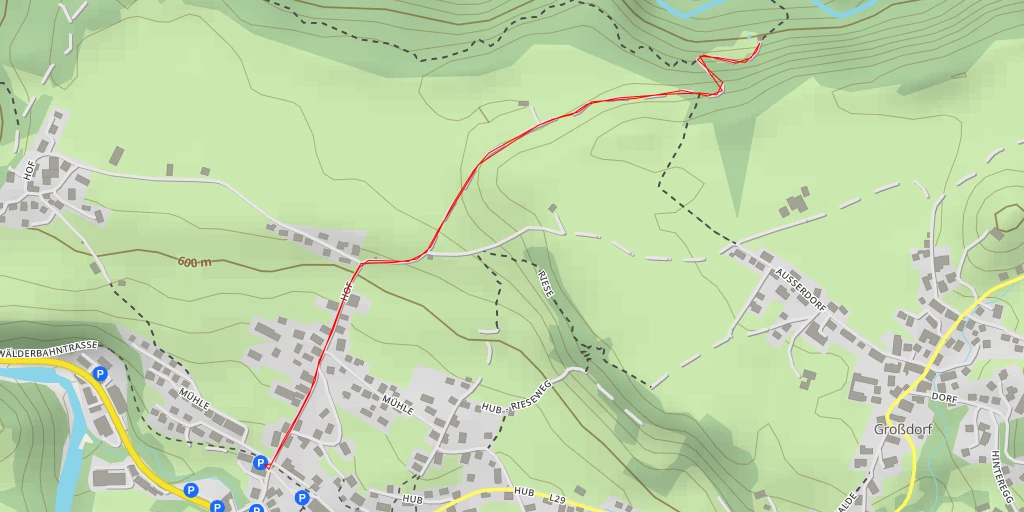 Map of the trail for Drahtsteg - Drahtsteg