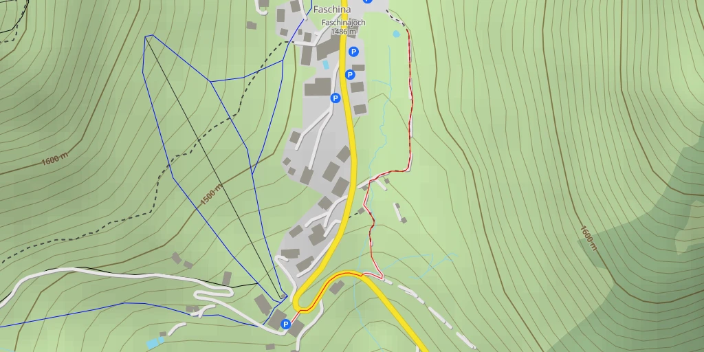 Map of the trail for Faschinastraße