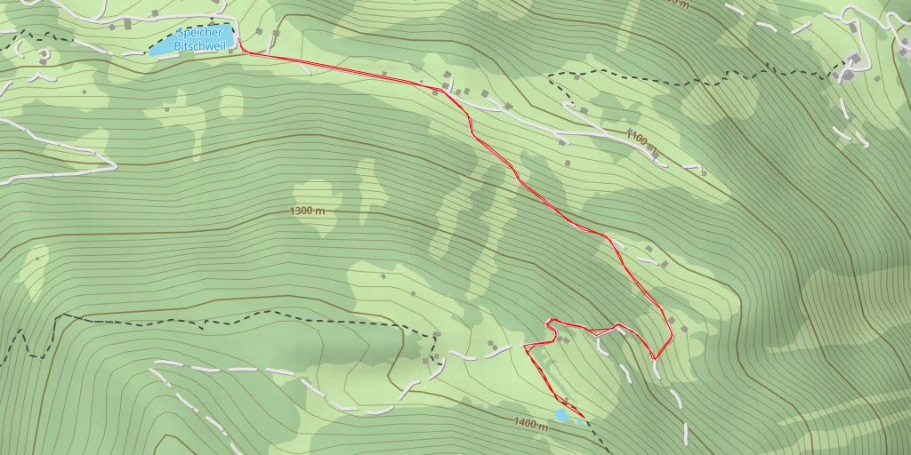 Map of the trail for Hora - Hora