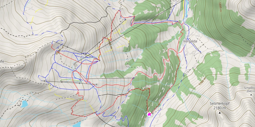 Map of the trail for Schmuggi Luggi - Gemeinde Sankt Gallenkirch