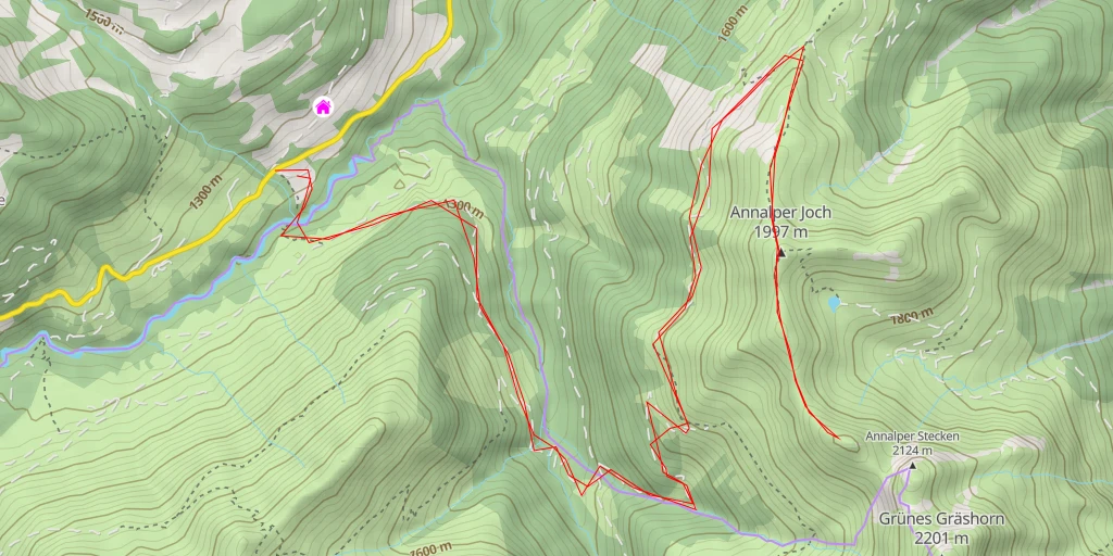 Map of the trail for Annalper Stock