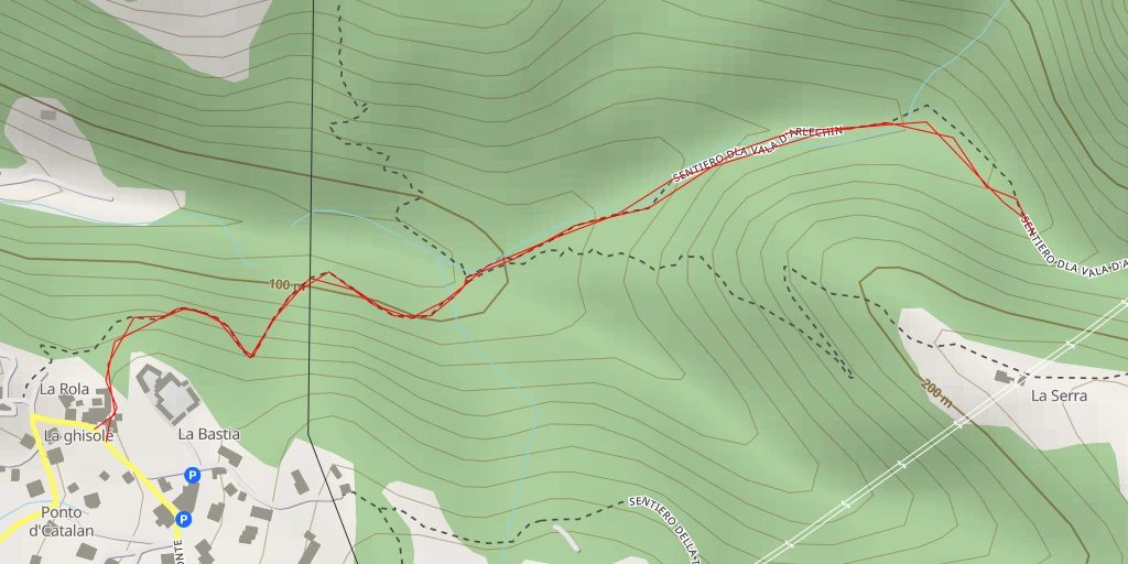 Map of the trail for Cardosa