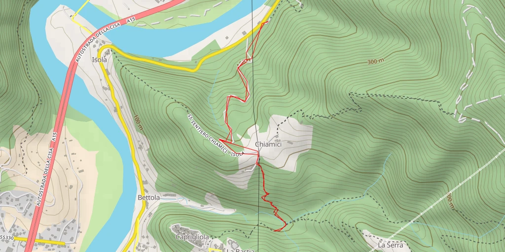 Carte de l'itinéraire :  Mulini Bozzo Luero - Mulini Bozzo Luero