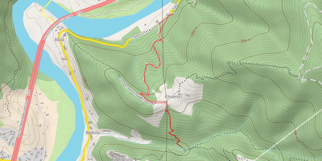 Map of the trail for Mulini Bozzo Luero - Mulini Bozzo Luero