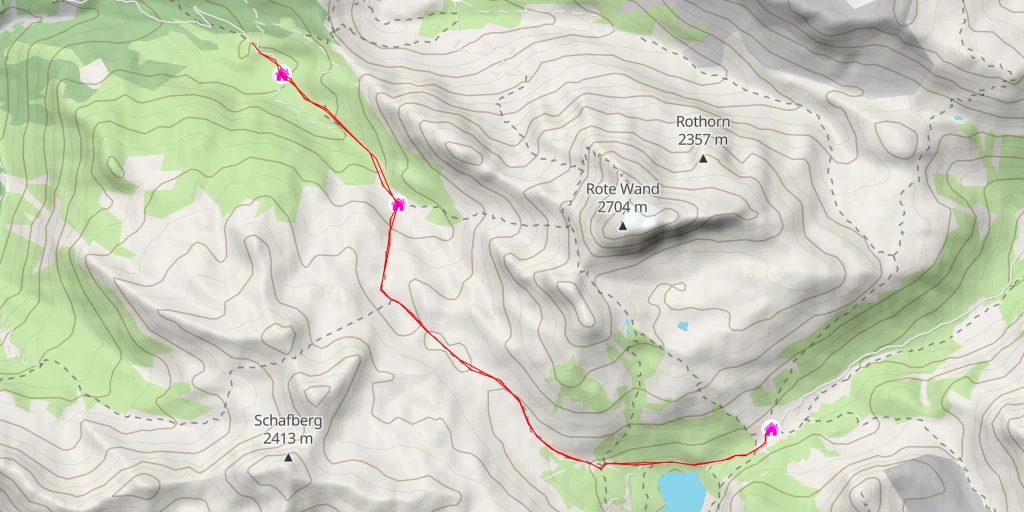 Map of the trail for Formarinalpe