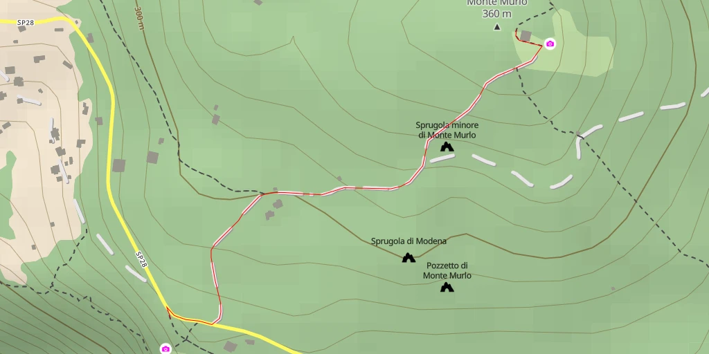 Carte de l'itinéraire :  Monte Murlo