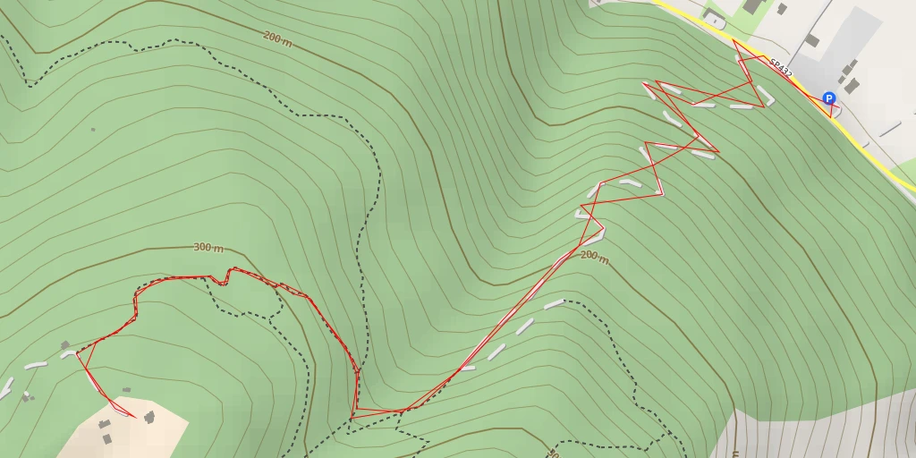 Carte de l'itinéraire :  Monte Castellazzo