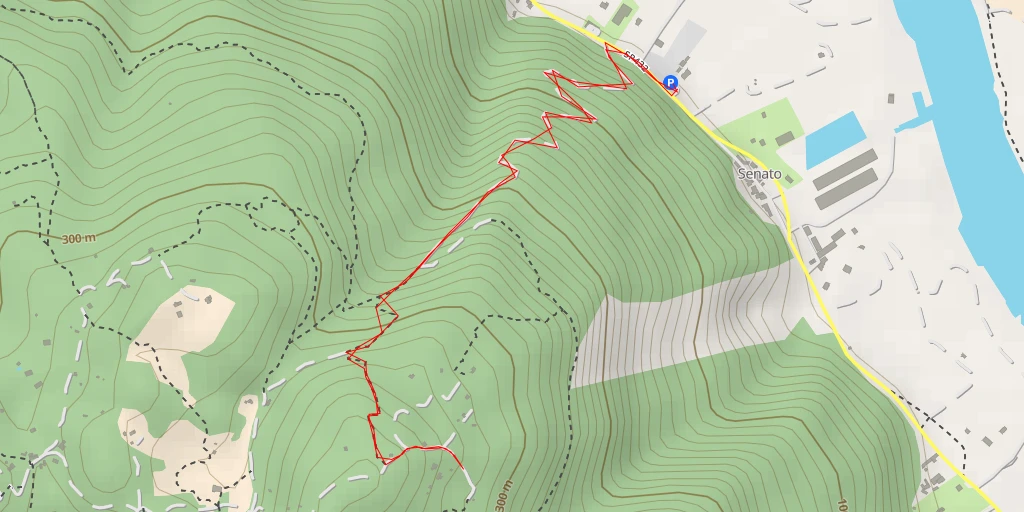 Map of the trail for Monte Campazzo