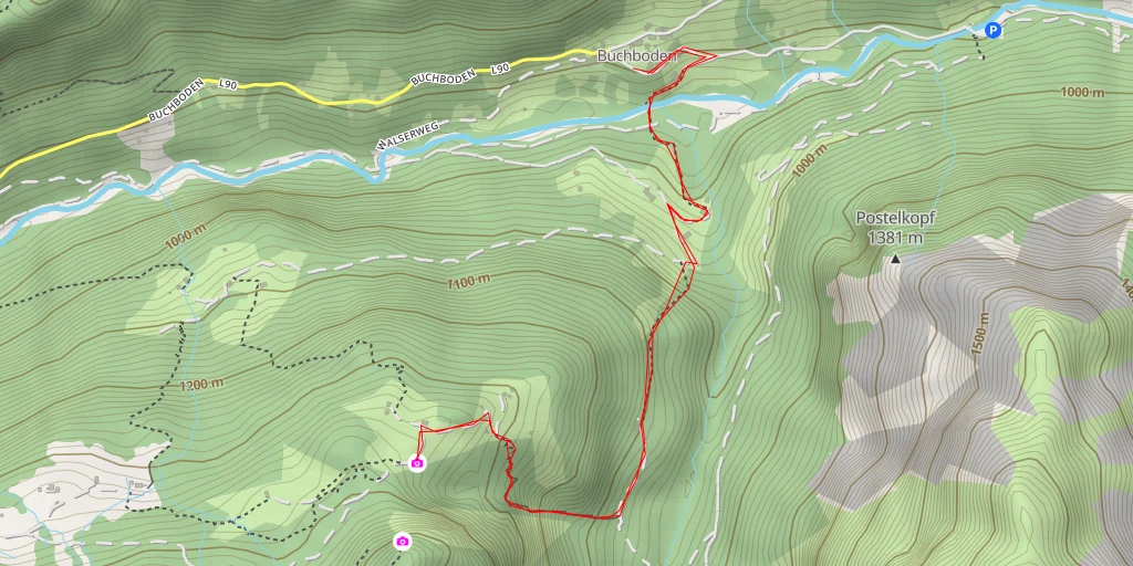 Map of the trail for Echowand