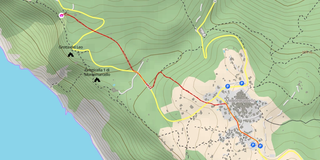 Carte de l'itinéraire :  SP28